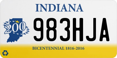 IN license plate 983HJA