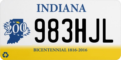 IN license plate 983HJL
