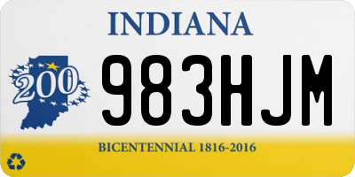 IN license plate 983HJM