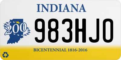 IN license plate 983HJO