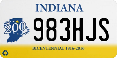 IN license plate 983HJS