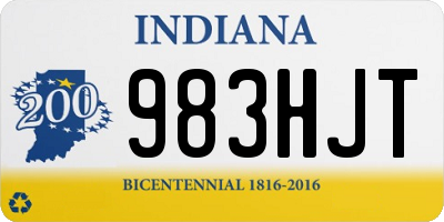 IN license plate 983HJT