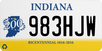 IN license plate 983HJW