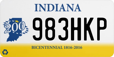 IN license plate 983HKP