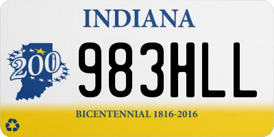 IN license plate 983HLL