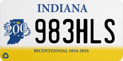 IN license plate 983HLS