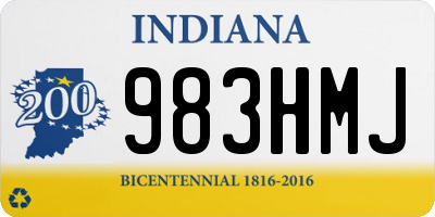 IN license plate 983HMJ