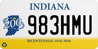 IN license plate 983HMU
