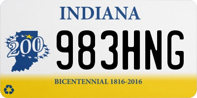 IN license plate 983HNG