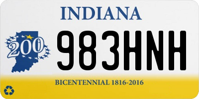 IN license plate 983HNH