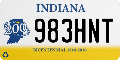 IN license plate 983HNT