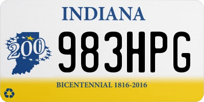 IN license plate 983HPG