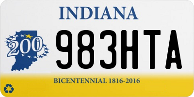 IN license plate 983HTA