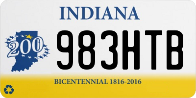 IN license plate 983HTB