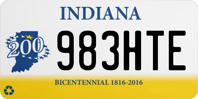 IN license plate 983HTE