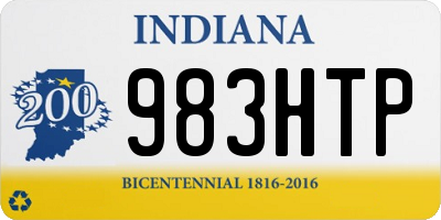 IN license plate 983HTP