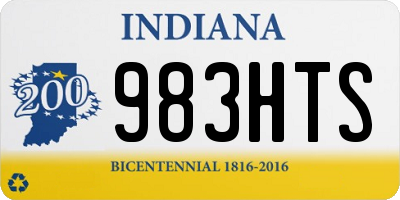 IN license plate 983HTS