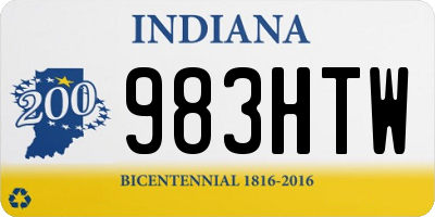 IN license plate 983HTW