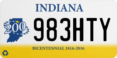 IN license plate 983HTY