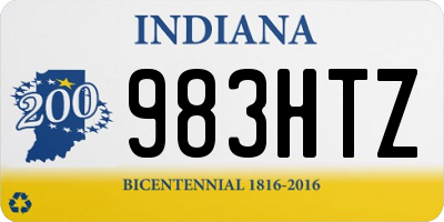 IN license plate 983HTZ