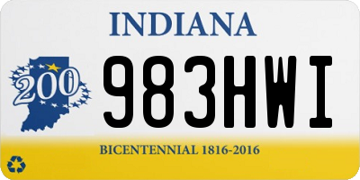 IN license plate 983HWI