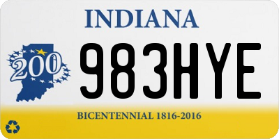 IN license plate 983HYE