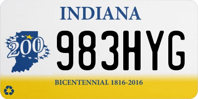 IN license plate 983HYG