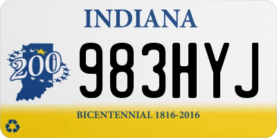 IN license plate 983HYJ