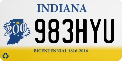 IN license plate 983HYU