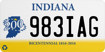 IN license plate 983IAG