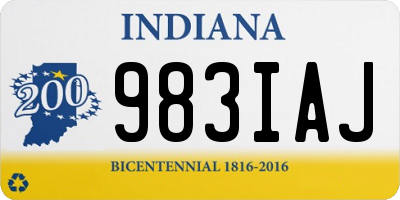 IN license plate 983IAJ