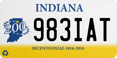 IN license plate 983IAT