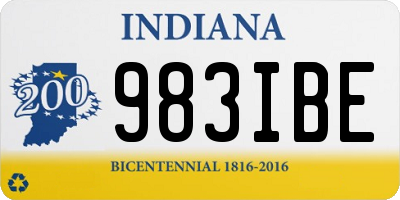 IN license plate 983IBE