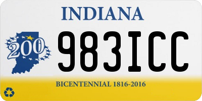 IN license plate 983ICC