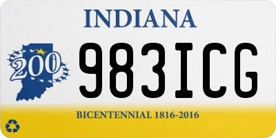 IN license plate 983ICG