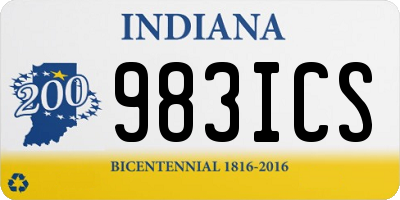 IN license plate 983ICS