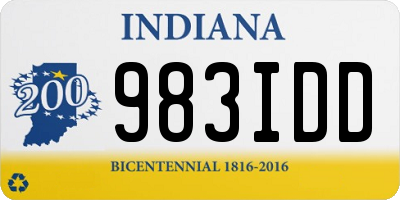 IN license plate 983IDD