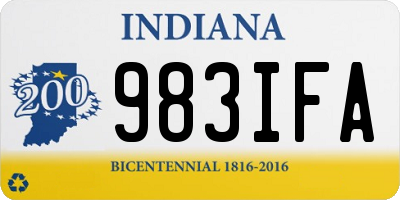 IN license plate 983IFA