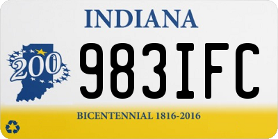 IN license plate 983IFC