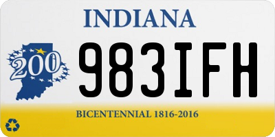 IN license plate 983IFH