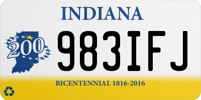 IN license plate 983IFJ