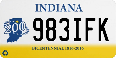 IN license plate 983IFK