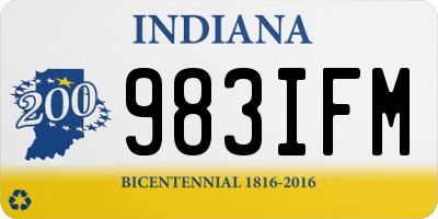 IN license plate 983IFM