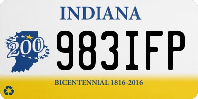 IN license plate 983IFP