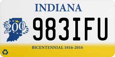 IN license plate 983IFU