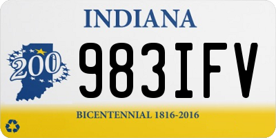 IN license plate 983IFV