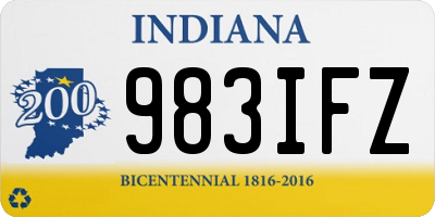 IN license plate 983IFZ