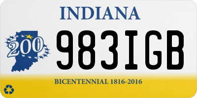 IN license plate 983IGB