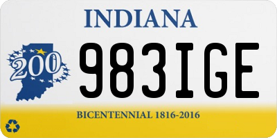 IN license plate 983IGE