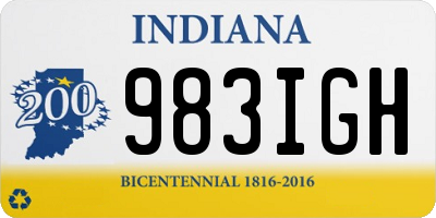 IN license plate 983IGH